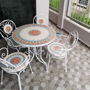 XY-Best Chaises et tables de <span class=keywords><strong>jardin</strong></span> colorées en plein air, chaises et tables de <span class=keywords><strong>jardin</strong></span> en fer - Product Image 2