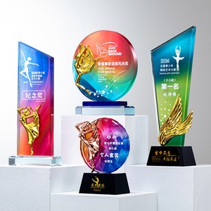 Music Crystal <b>Trophy</b> Laser <b>Engraved</b> Durable Award For School Competition Conference Supplies Business Gift - Product Image 5