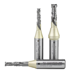 ARDEN TCT doppio taglio impiallacciatura a spirale <span class=keywords><strong>Router</strong></span> punta di compressione fresa per la lavorazione del legno e macchina utensile per incisione - Product Image 4