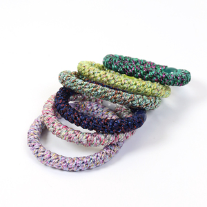 Hàn Quốc đàn hồi cao hairband bện đàn hồi tóc Tie tùy chỉnh quan hệ tóc phụ nữ Phụ Kiện - Product Image 6