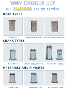 Trung Quốc Titan Thép Không Gỉ Ss304 Chủ Đề M2 M4 M5 M8 M16 M14 M10 1.25 <span class=keywords><strong>Hex</strong></span> Hàn Phẳng Mỏng Đầu Chèn mù M20 Đinh Tán <span class=keywords><strong>Nut</strong></span> - Product Image 2