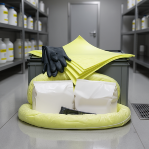 Portable Spill Kit For Sulfuric Acid With Absorbent Pads And <b>Gloves</b> - Product Image 3