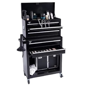 Chariot de Rangement Mobile pour Outils, Salon de Beauté, Coiffeur, Tatoueur – Meuble Métallique Démontable à 8 Tiroirs et 4 Roues avec Poignée - Product Image 1