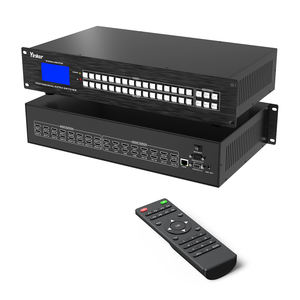 Matrice <span class=keywords><strong>HDMI</strong></span> 4K <span class=keywords><strong>16x16</strong></span>, Commutateur et Répartiteur Matriciel Yinker <span class=keywords><strong>HDMI</strong></span> 16 entrées 16 sorties à Montage en Rack avec Télécommande IR, 4K@30Hz EDID HDCP - Product Image 1