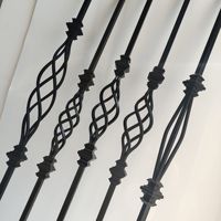 Mode Ferronnerie simple et élégante Balustrades de balcon de clôtures domestiques et baies vitrées Rampes et fenêtres et rampes d'escalier
