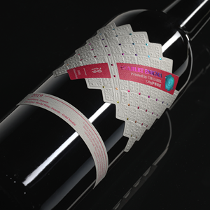 Étiquette en papier texturé imperméable à gratter pour seau à glace, vin ou parfum, personnalisée, <span class=keywords><strong>autocollante</strong></span> avec estampage à chaud en <span class=keywords><strong>feuille</strong></span> d'or gaufrée - Product Image 5