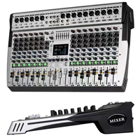 Contrôleur DJ professionnel de qualité 8/12/16 canaux avec console de mixage audio Bluetooth et mixeur audio de puissance