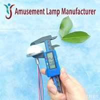 Lumière LED programmable RGB 48 mm, étanche, en forme de champignon, pour parc d'attractions, grande roue, décoration de Noël