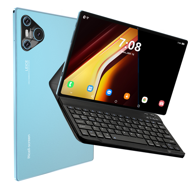 High Quality 16 Pro Dual Sim Adult Tablet PC Large Battery MTK Processor Android 14 SIM 3G WCDMA 2-in-1 Keyboard Entertainment