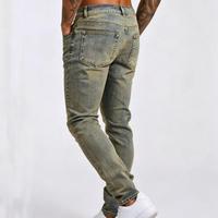 Jean vintage taille mi-haute en denim de haute qualité, coupe slim, personnalisable pour homme – Collection Rejuvenation