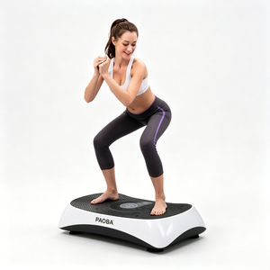 <span class=keywords><strong>Plateforme</strong></span> <span class=keywords><strong>vibrante</strong></span> portable pour la remise en forme à domicile, équipement de gym Crazy Fit, massage, matériau ABS et silicone, charge maximale de 120 kg pour la <span class=keywords><strong>musculation</strong></span> - Product Image 4