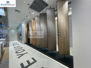 Tùy Chỉnh Chiều Cao 360 Độ Xoay Hai Mặt Hiển Thị Cố Định Nhân Tạo Đá Granite Gạch Tấm Ván Sàn Gỗ Mẫu Hiển Thị Giá - Product Image 3