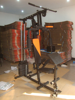 Machine de musculation à domicile multifonctionnelle, salle de sport intelligente à domicile avec presse à jambes et station de dips pour la musculation