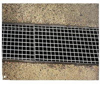 Grilles en acier galvanisé soudées à mailles ouvertes pour couvercles de canalisations et écrans de protection