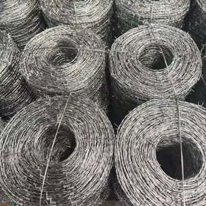 Low Cost Wholesale Hot Dipped Electro-Galvanized Barbed Wire Farm Fence