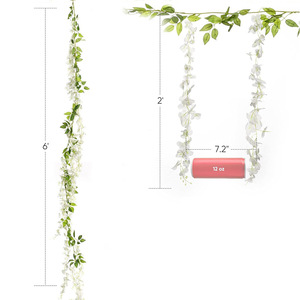 Vente chaude <span class=keywords><strong>Pas</strong></span> <span class=keywords><strong>Cher</strong></span> Prix Fleurs De Glycine Artificielle En Gros <span class=keywords><strong>Plafond</strong></span> Fleur Glycine Fleurs Suspendues Pour La Fête De <span class=keywords><strong>Mariage</strong></span> Événement - Product Image 5