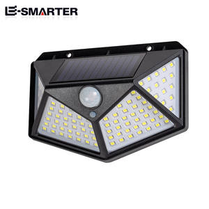 Venta al por mayor al aire libre 100led lámpara solar IP65 a prueba de agua luz solar alimentada por jardín Led luz con sensor de movimiento - Product Image 6