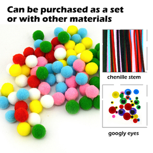 Bán Buôn Đầy Màu Sắc An Toàn Tự Làm Thủ Công Pom Pom Cho Trang Trí Giáng Sinh - Product Image 6