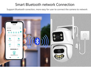 Qearim Hot Bán icsee Xmeye 6MP kép len không dây ngoài trời IP66 nhà Hệ thống an ninh hai cách âm thanh CCTV HD IP Wifi mạng Máy ảnh - Product Image 5