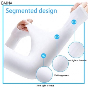 Gants longs d'été pour femmes, demi-doigts, protection UV, protège-mains, manchons <span class=keywords><strong>de</strong></span> <span class=keywords><strong>bras</strong></span> en soie glacée, protection solaire pour sports <span class=keywords><strong>de</strong></span> plein air - Product Image 2