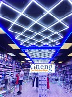 Hexagone en aluminium de haute qualité a mené la lumière de latte pour les lumières de gymnase de barbier de supermarché de magasin de centre commercial