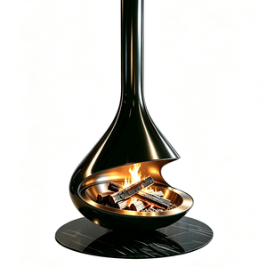 Chimenea Colgante <span class=keywords><strong>de</strong></span> Techo para Decoración <span class=keywords><strong>de</strong></span> Interiores, Estilo 2026, Diseño <span class=keywords><strong>de</strong></span> Recipiente Abierto, Chimenea <span class=keywords><strong>de</strong></span> <span class=keywords><strong>Leña</strong></span> - Product Image 1