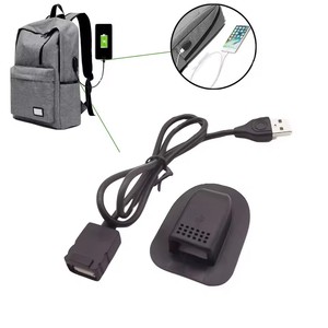 External <strong>USB</strong> Male to Female <strong>Extension</strong> Charging Port Interface Adapter Data Charging Cable for Backpack Luggage Accessories - Product Image 3