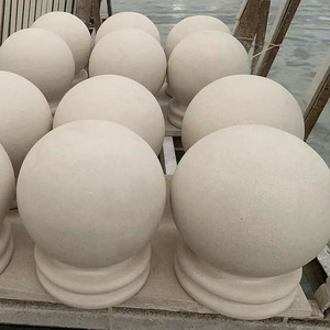 Op maat gemaakte, met de hand gesneden kolommen en balustrades van kalksteen voor klassieke architectonische stijl - Product Image 3