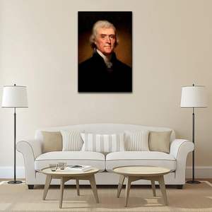 Thomas Jefferson Custom ritratto presidenziale dipinti su tela e arti murali decorazioni per la casa <span class=keywords><strong>storico</strong></span> muro <span class=keywords><strong>arte</strong></span> - Product Image 5