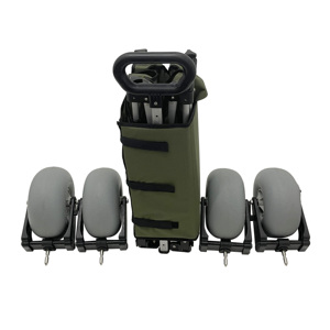Customizable 7 Inch PU Balloon <strong>Wheel</strong> Outdoor Folding Camping Wagon Cart Heavy Aluminum Duty <strong>Hand</strong> Beach <strong>Trolley</strong> OEM Product - Product Image 5