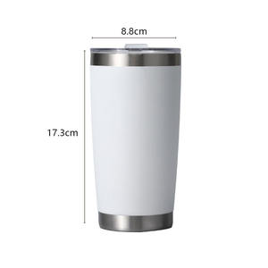 Mug de voyage durable avec logo personnalisé, 20 oz, double paroi en acier inoxydable, gobelet isotherme sous vide avec couvercle magnétique - Product Image 6