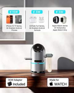 <span class=keywords><strong>Station</strong></span> de charge 3-en-1 pour plusieurs appareils, support de charge avec haut-parleur intégré portable - Product Image 4