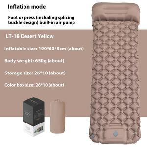 Colchón Inflable Individual Moderno para Acampar al Aire Libre con Bomba de Pie Integrada, Colchoneta de TPU Resistente a la Humedad - Product Image 3