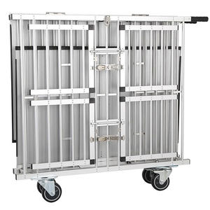 TYXD 4 cuccette in alluminio pieghevole Dog Show Trolley pieghevole gabbia per animali con ruote - Product Image 2