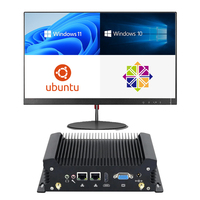 Ordinateur Industriel Wintel Pro, Boîtier TV Windows 10, RAM 4/6/8Go, ROM 128/256/512Go, Processeur Intel Dual Core, Boîtier Mini ITX