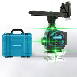 green Self Leveling 12 Lines 3D Cross Line Rotary laser level