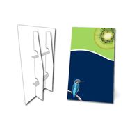 Unit Meja Display PVC Cetak CMYK Bestful Signs untuk Kartu Ucapan