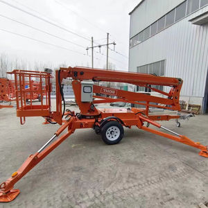 รถกระเช้าบูมไฟฟ้าแบบดีเซล ลากจูงได้ ไร้สาย แบบยืดหดได้ บรรทุกน้ำหนัก 200 กก. ความสูงแพลตฟอร์ม 12-24 เมตร - Product Image 3