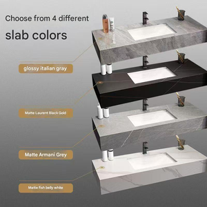 <span class=keywords><strong>อ่าง</strong></span>ล้างหน้าแบบแขวนผนัง วัสดุ Solid Surface ลายหินอ่อน ขายดี พร้อมตู้เซรามิก 2 ชั้น สำหรับห้องน้ำ <span class=keywords><strong>ราคา</strong></span>สุดคุ้ม - Product Image 3