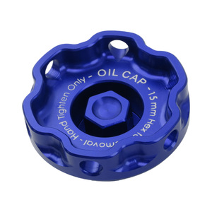 Tapa de aceite universal de aleación de aluminio, hexagonal de 15 mm, para reemplazo de la tapa de llenado de aceite del motor del coche - Product Image 3
