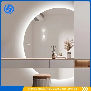 Smart <span class=keywords><strong>LED</strong></span> Light Mirror Mounted Barber Shop Möbel Glas Design mit Make-up-Tasche für die Badezimmer dekoration - Product Image 5