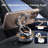 Vente en gros de support de téléphone à ventouse magnétique Support de téléphone magnétique pliable rétractable double face