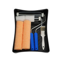 Kit de peinture industriel DIY pour la maison - Rouleau en acier inoxydable de 9 pouces, bac en plastique polyester, surface en laine tricotée, garantie 3 ans, OEM