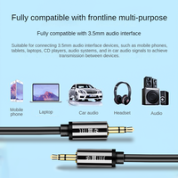 Cable de Audio de 3.5mm Macho a Macho, Apto para Auriculares de Juego, Altavoces y Puertos AUX en el Automóvil, Cable de Extensión de Audio Auxiliar