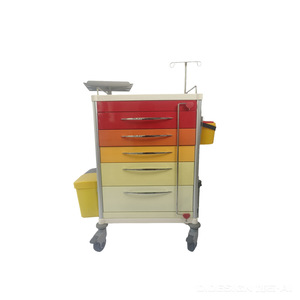 Carro de Emergencia Médico Kang Jun 650x480x900mm con Frenos para Medicación y Cambio de Apósitos, Carro Móvil de Hospital - Product Image 1