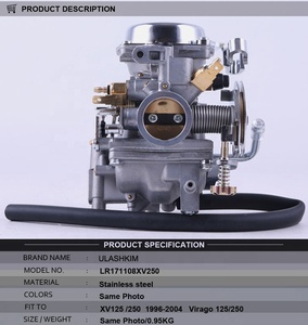Carburador para Motocicleta <span class=keywords><strong>Yamaha</strong></span> <span class=keywords><strong>Virago</strong></span> <span class=keywords><strong>250</strong></span> XV250 <span class=keywords><strong>Route</strong></span> <span class=keywords><strong>66</strong></span> 88-14 2010 2009 Accesorios para Motocicleta 1990-2014 <span class=keywords><strong>Virago</strong></span> XV125 90-11 - Product Image 4