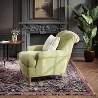 Amerikanischer Retro-Leinens essel Französisches Holzsofa im Vintage-Stil für modernen Wohnzimmer balkon für Hotel Small Apartments