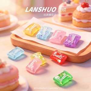 Lanshuo Sweet Candy Themed Pendants Zinc Alloy Mini Food Charms For DIY Jewelry Unisex Gift Decorations - Product Image 4
