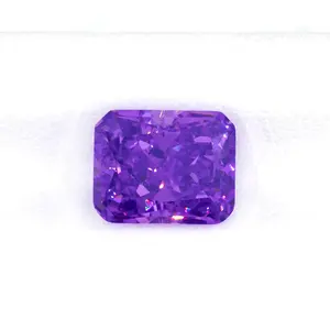 Redleaf Jewelry Violet Ice Flower cut Cubic zircone Stone taglio radiante pietre preziose sciolte sintetiche