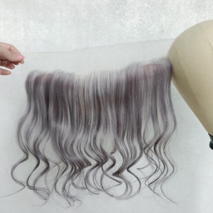 Prothèse capillaire transparente HD en dentelle, Topper frontal pour la ligne des <span class=keywords><strong>cheveux</strong></span>, couleur <span class=keywords><strong>sel</strong></span> <span class=keywords><strong>et</strong></span> <span class=keywords><strong>poivre</strong></span>, pour <span class=keywords><strong>cheveux</strong></span> reculés - Product Image 2